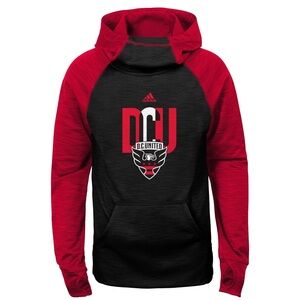 Adidas DC United Red and Black kids Hoodie size 14